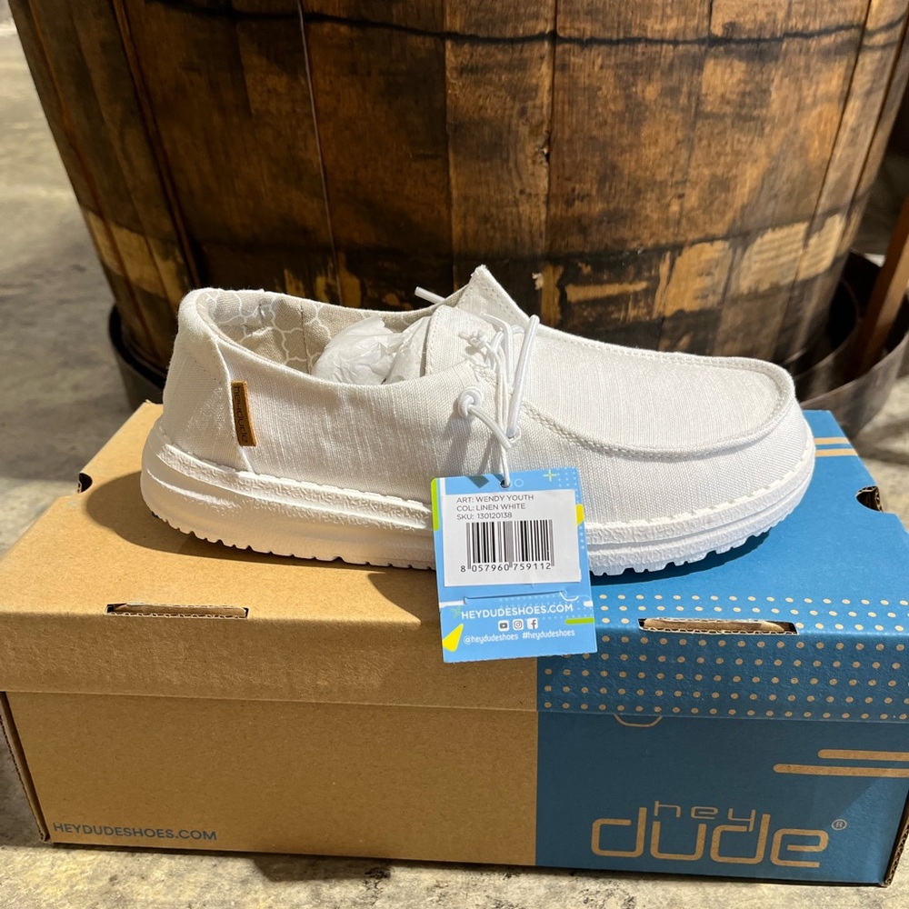 Hey Dude Wendy Youth Linen White